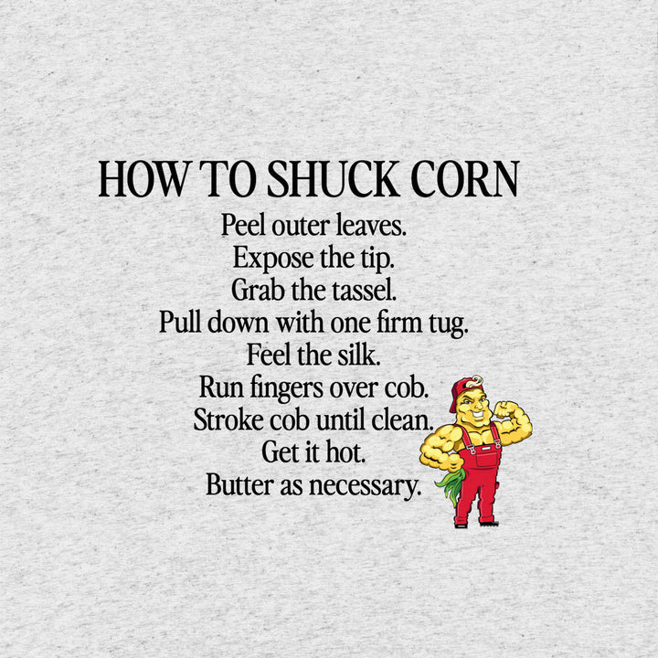 How To Shuck Corn T-Shirt (Red)