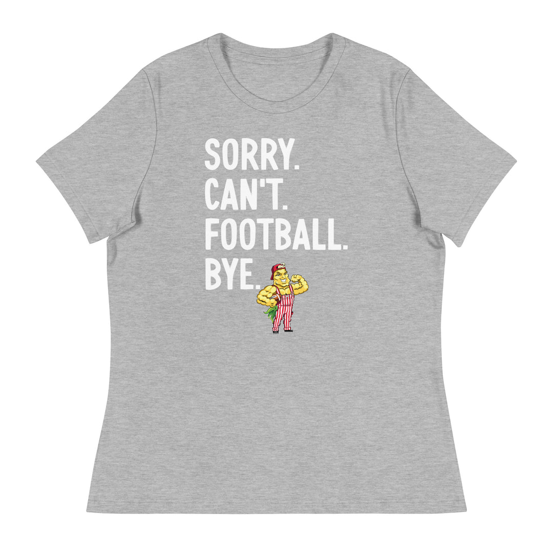 Sorry. Can't. Football. Bye. T-Shirt (Red)