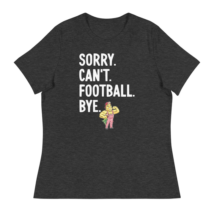 Sorry. Can't. Football. Bye. T-Shirt (Red)