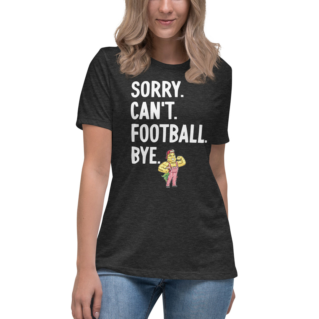 Sorry. Can't. Football. Bye. T-Shirt (Red)