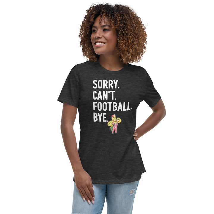 Sorry. Can't. Football. Bye. T-Shirt (Red)